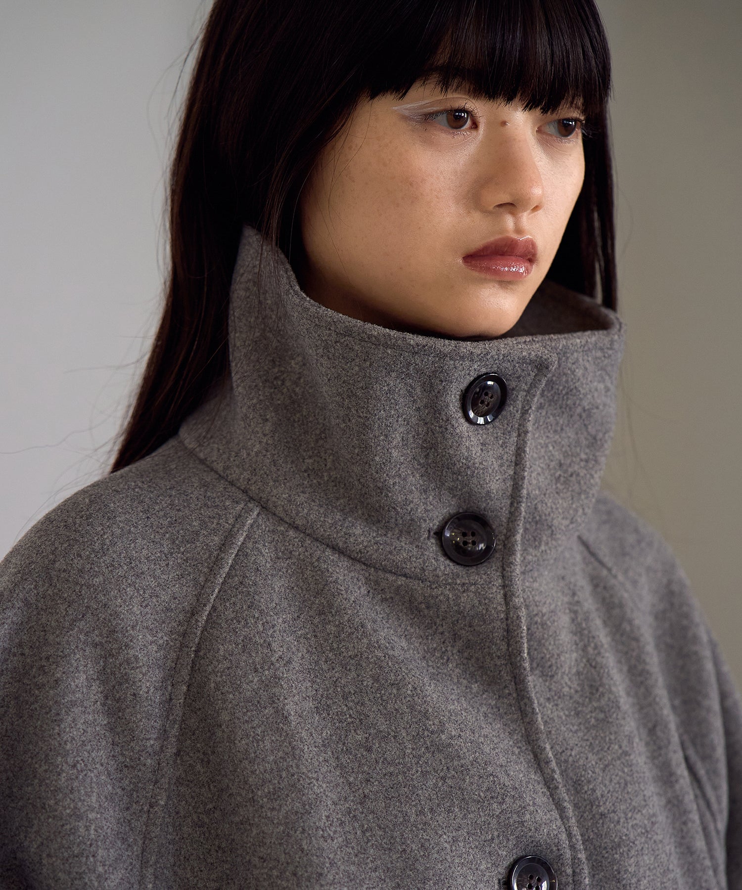 Fake wool Stand collar Coat – Abor