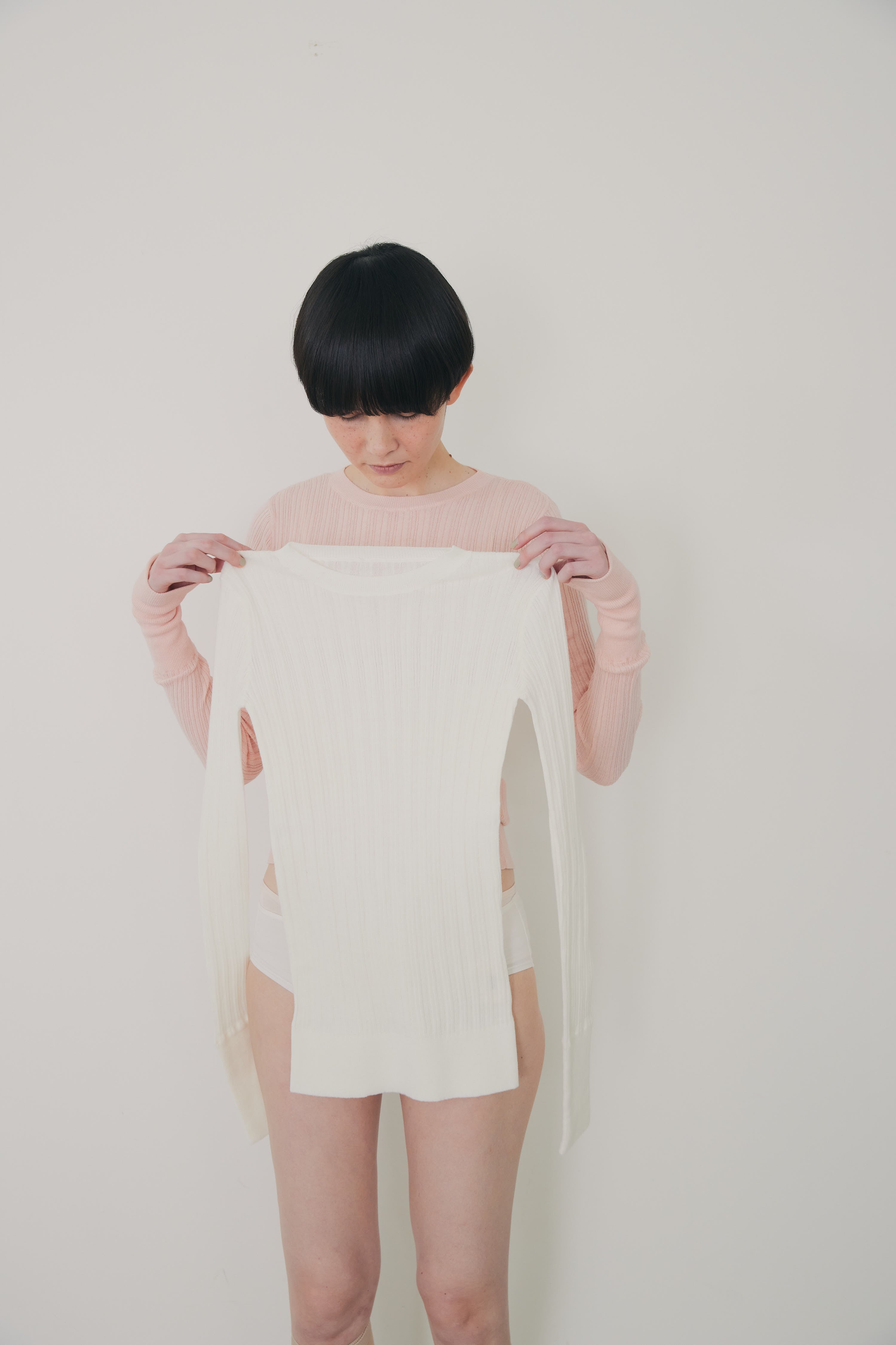 ニット セーター 「Abor」Random Rib Pullover/ランダムリブプルオーバー レディース Abor ニット セーター 「Abor」Random Rib Pullover/ランダム