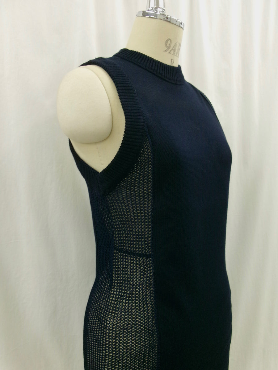 Back Hole Knit Tops