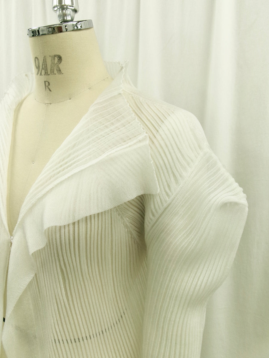 3D Sleeve Sheer Cardigan