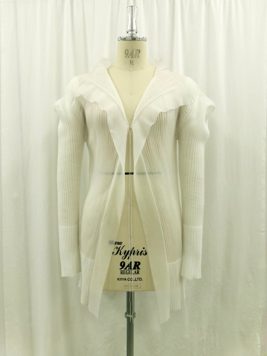 3D Sleeve Sheer Cardigan