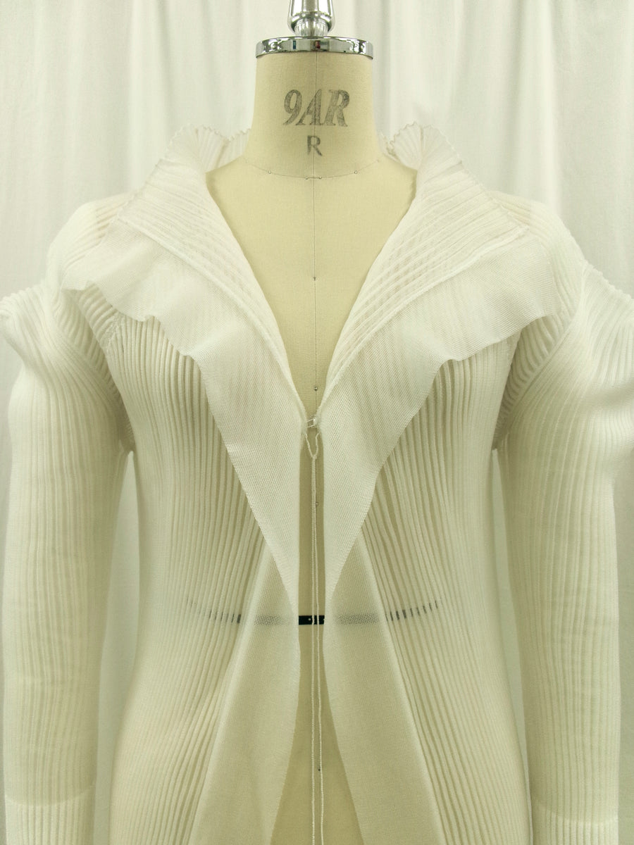 3D Sleeve Sheer Cardigan