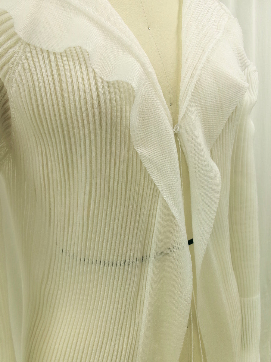 3D Sleeve Sheer Cardigan