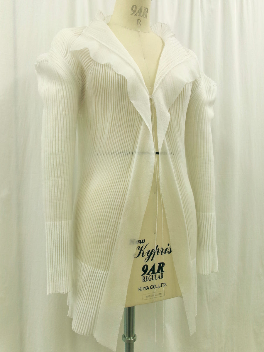 3D Sleeve Sheer Cardigan