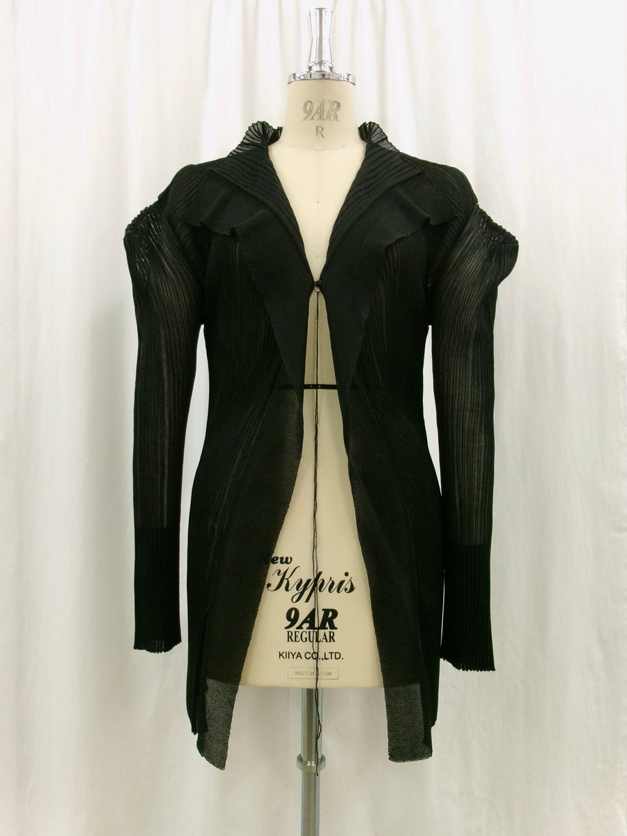 3D Sleeve Sheer Cardigan