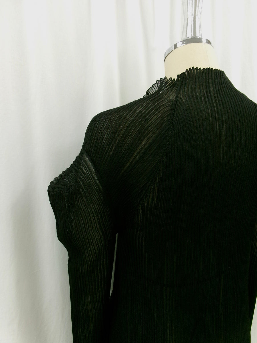 3D Sleeve Sheer Cardigan