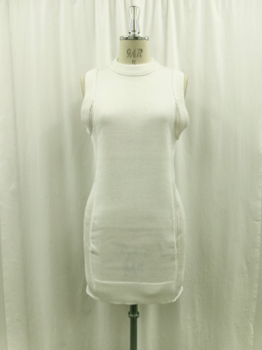Back Hole Knit Tops