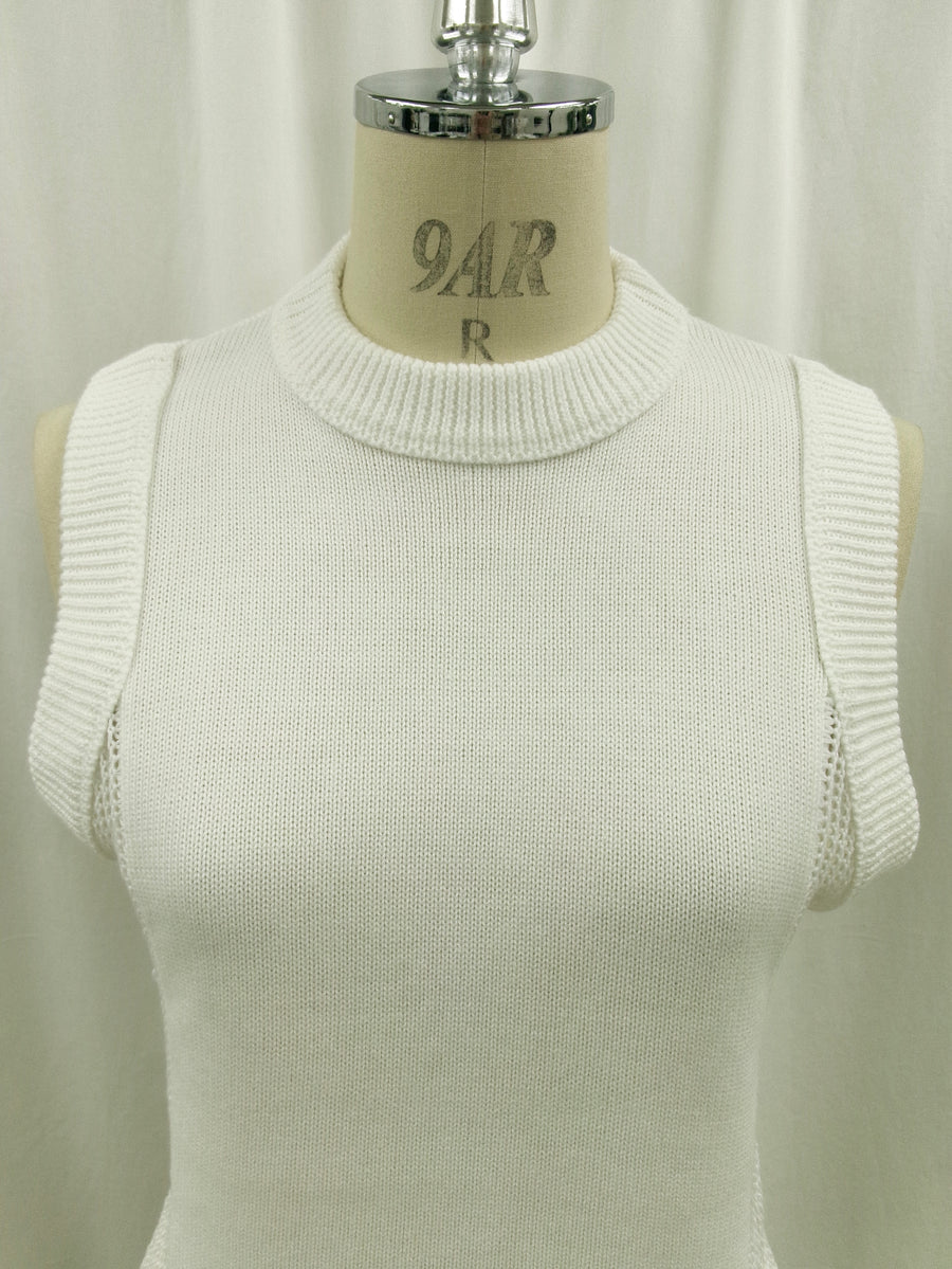 Back Hole Knit Tops