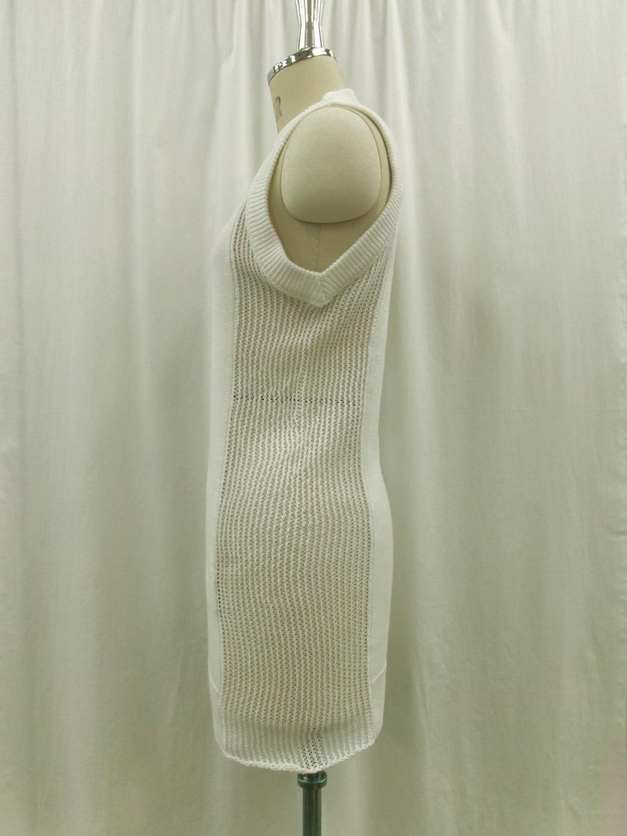 Back Hole Knit Tops