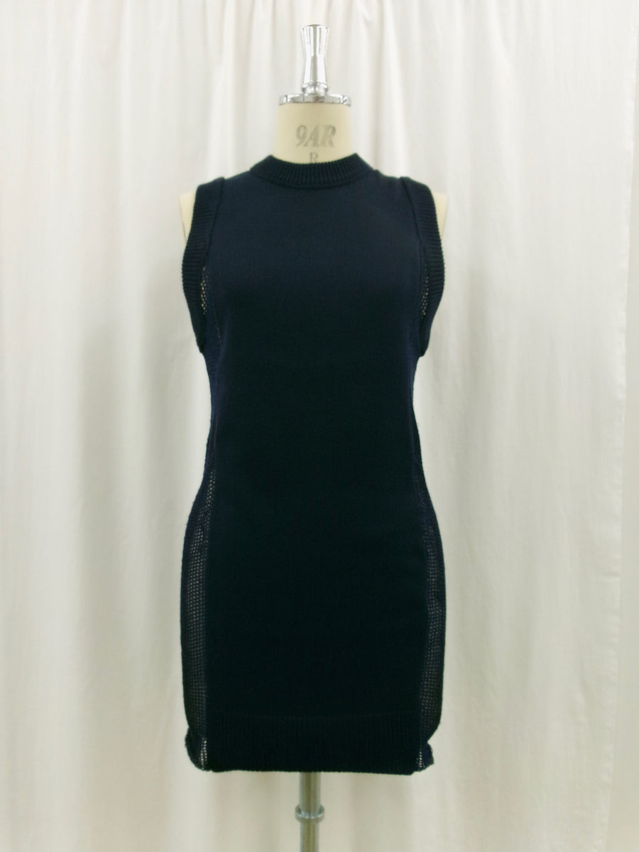 Back Hole Knit Tops