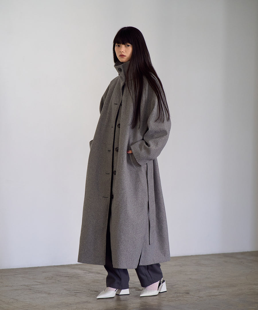 Fake wool Stand collar Coat