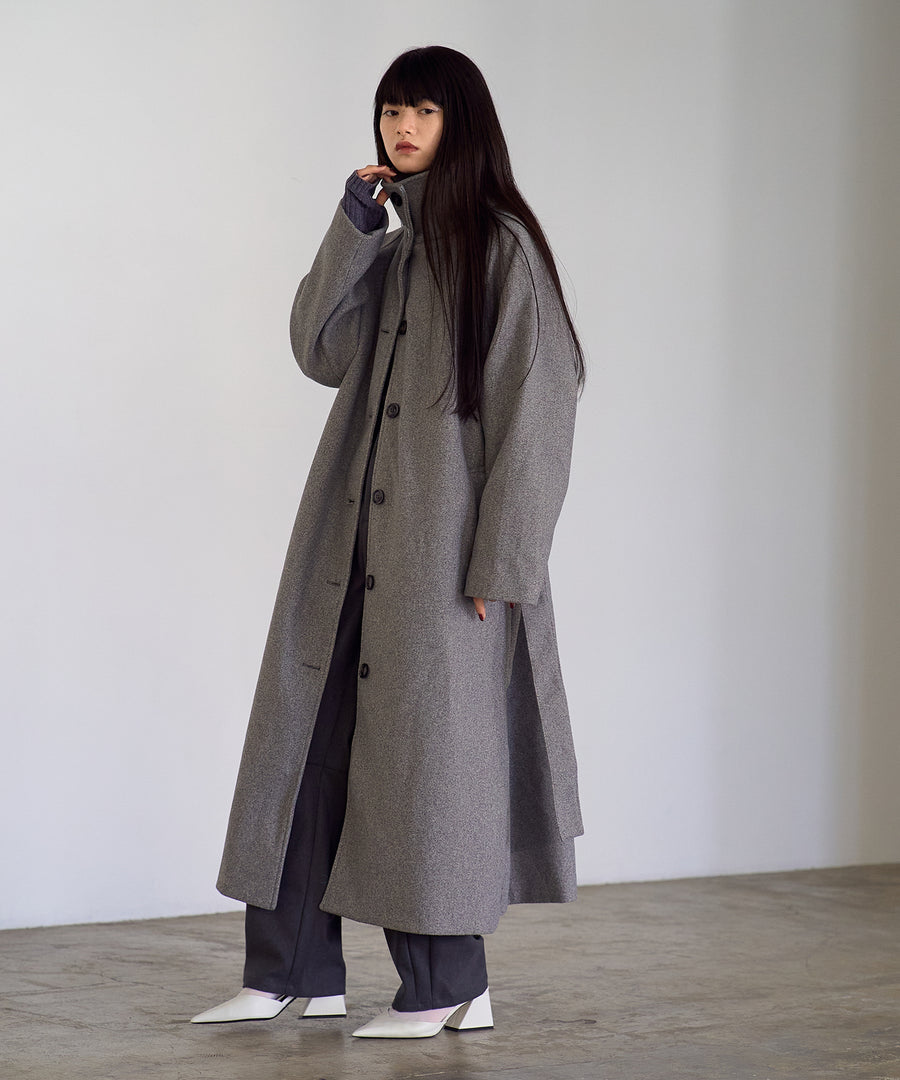 Fake wool Stand collar Coat