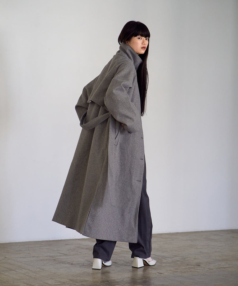 Fake wool Stand collar Coat