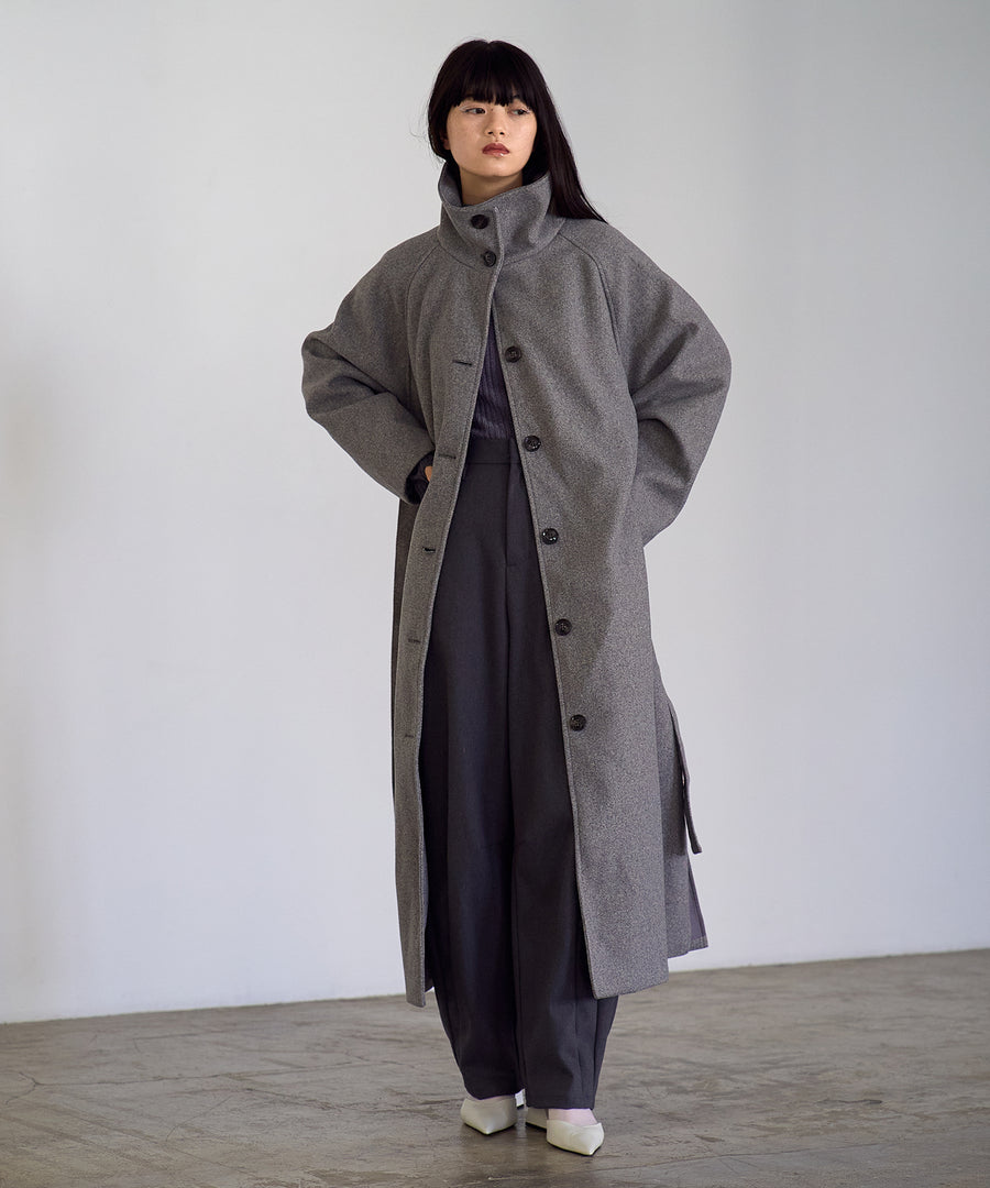 Fake wool Stand collar Coat