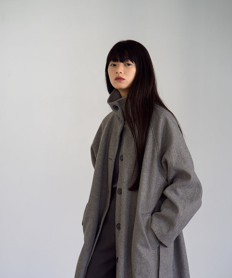 Fake wool Stand collar Coat