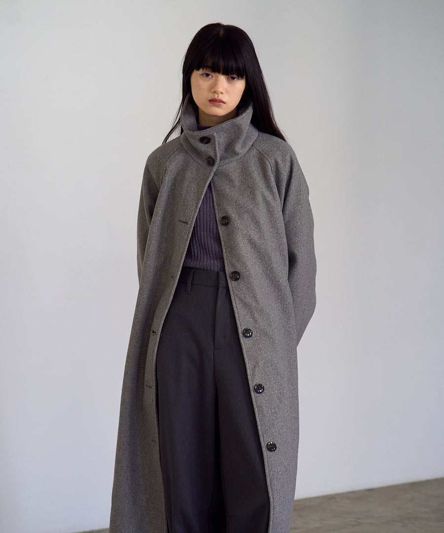 Fake wool Stand collar Coat