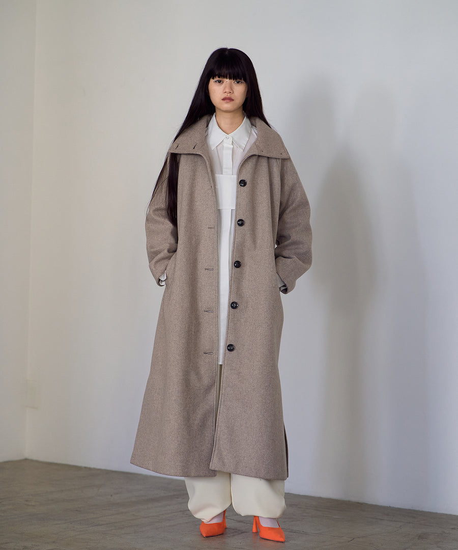 Fake wool Stand collar Coat