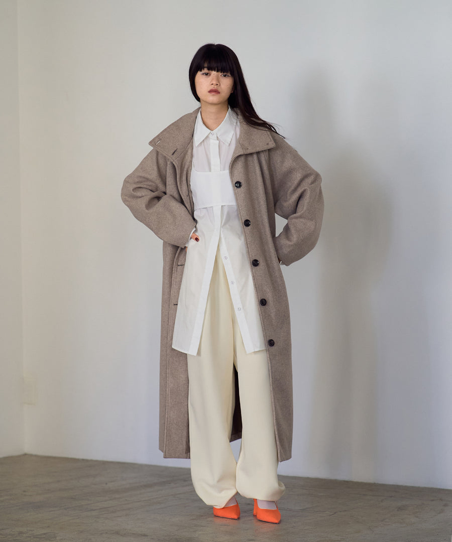 Fake wool Stand collar Coat