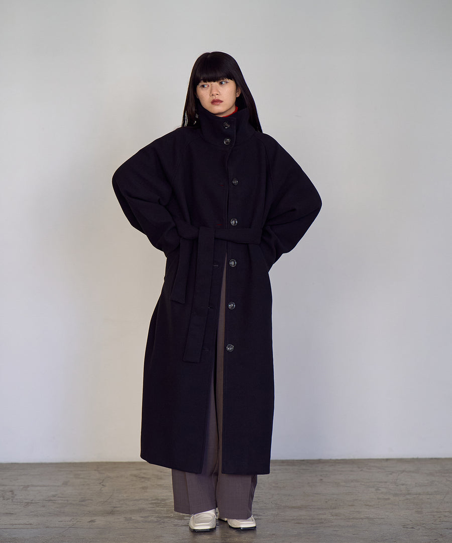 Fake wool Stand collar Coat