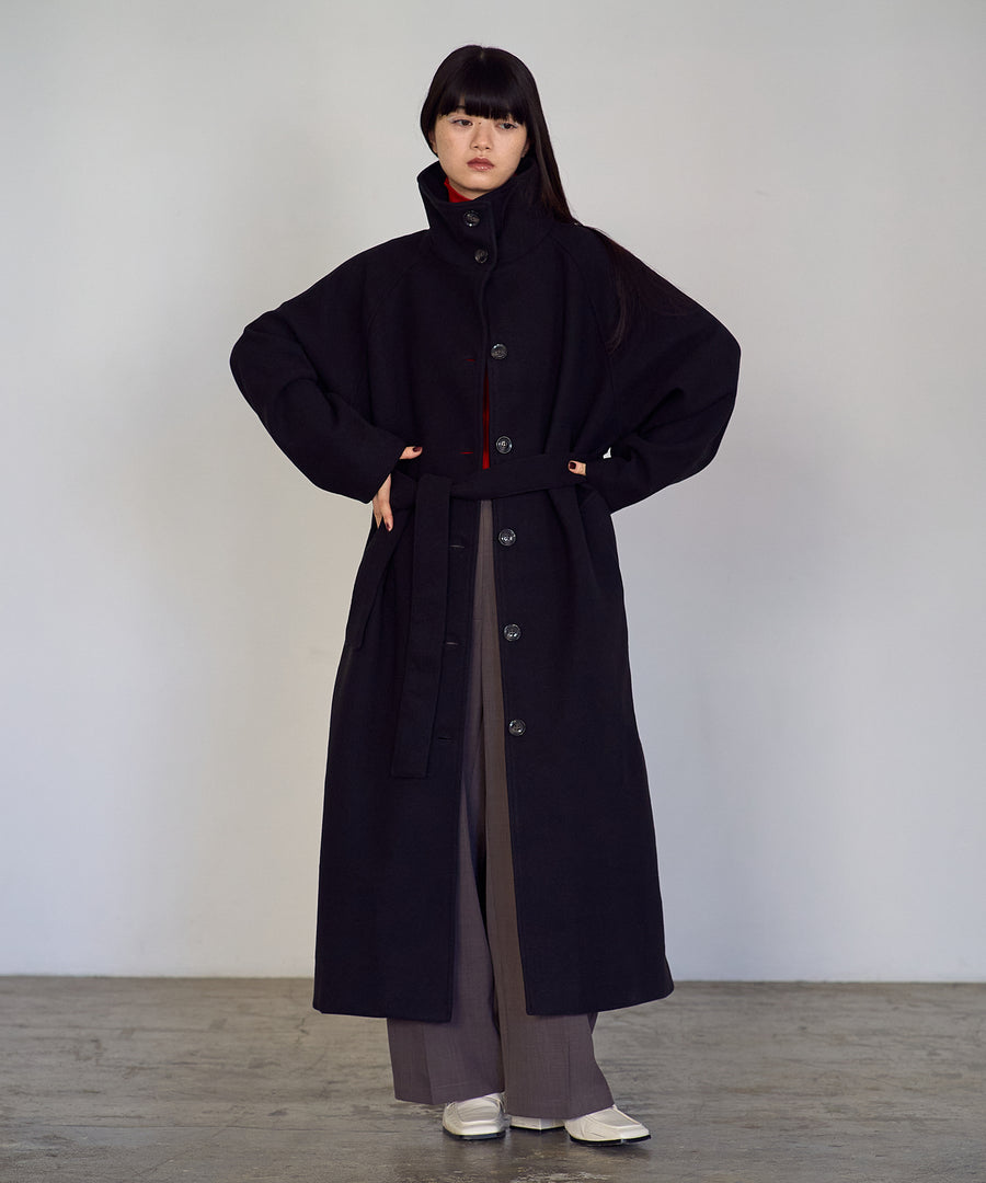 Fake wool Stand collar Coat