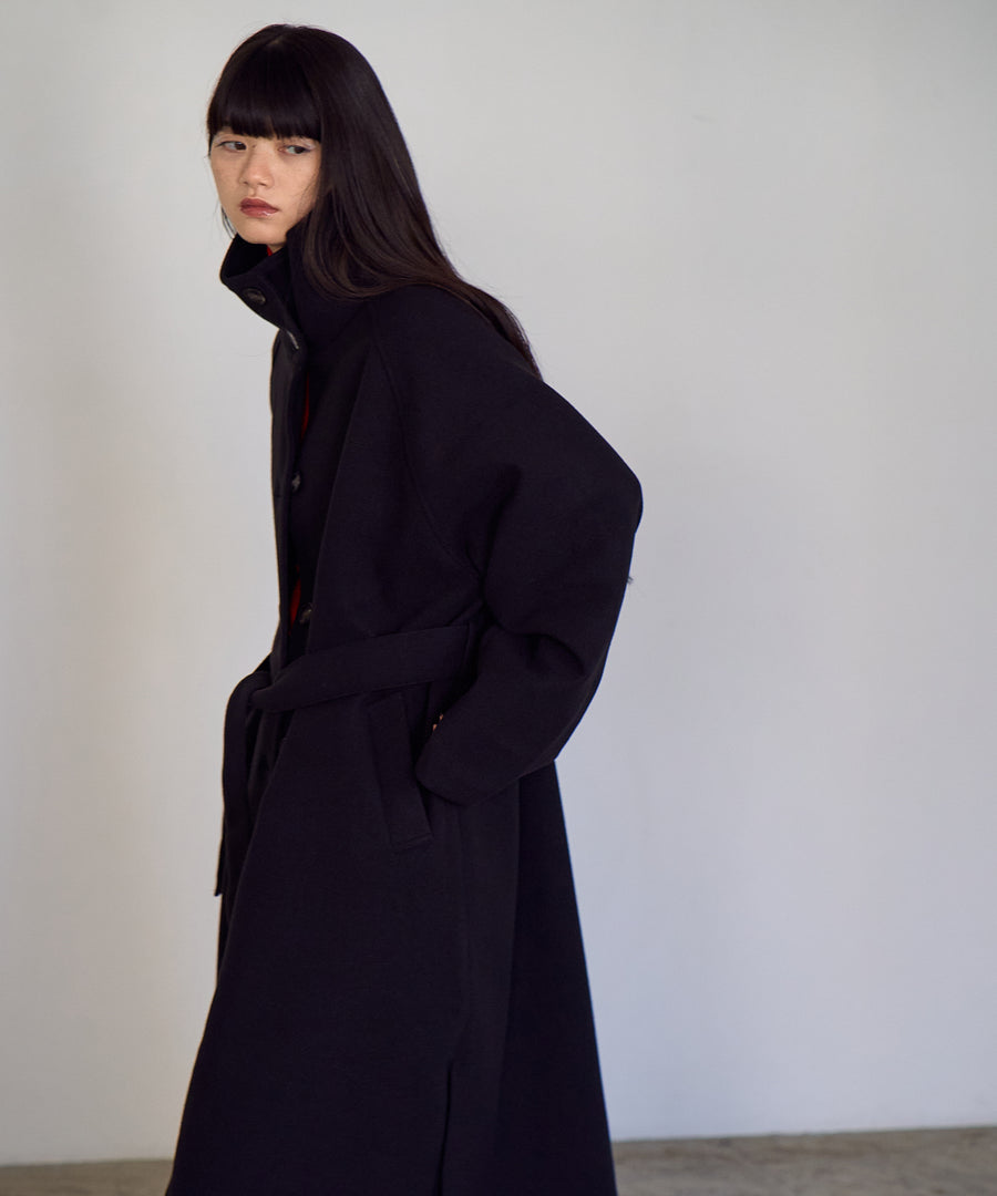 Fake wool Stand collar Coat