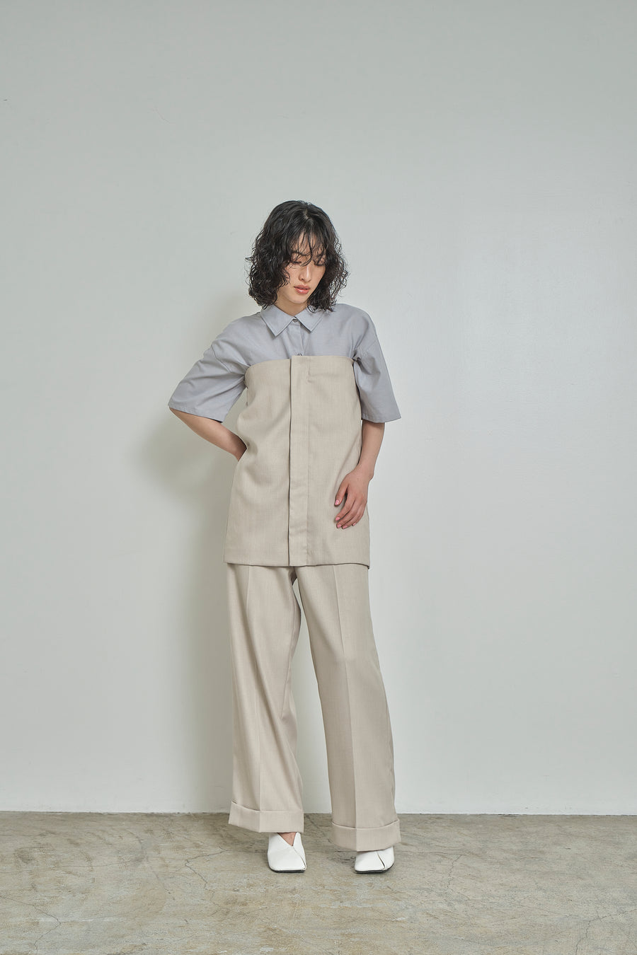 Double Hem Soft Wide Pants