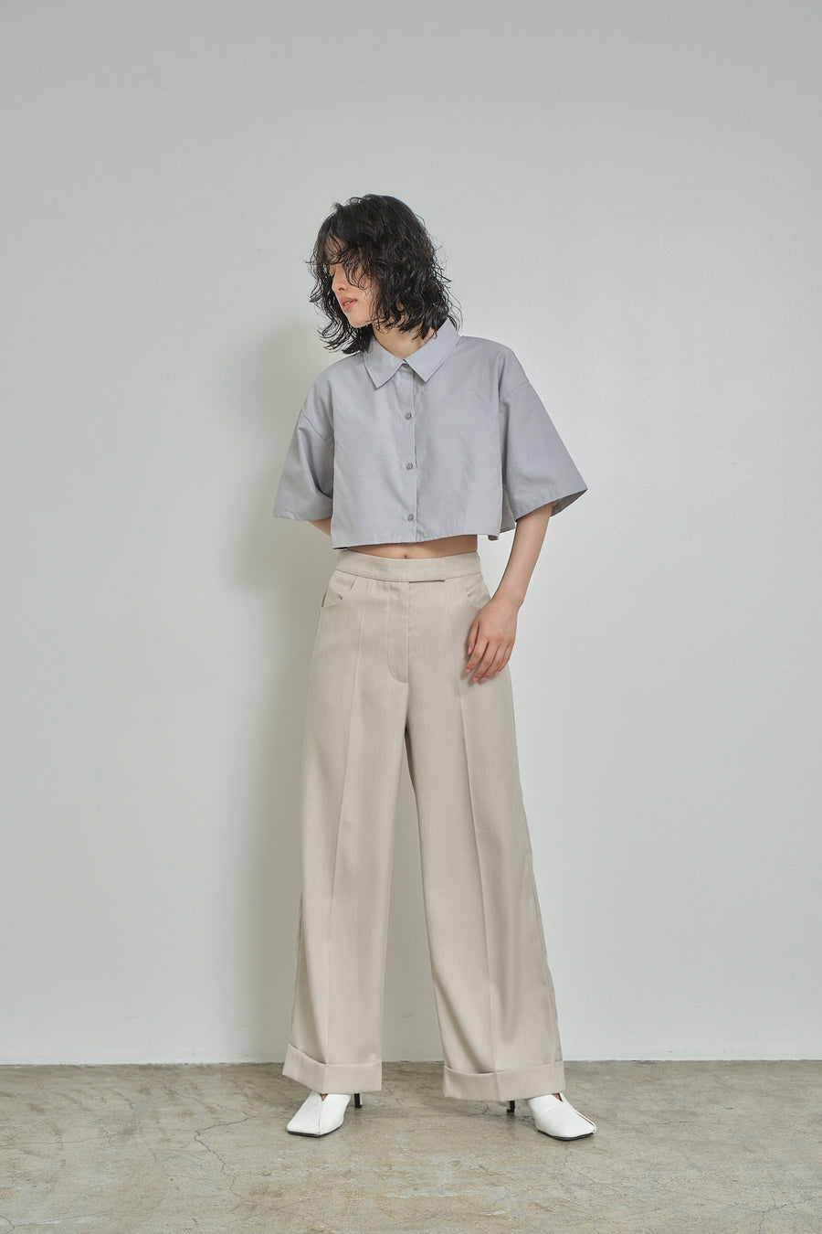 Double Hem Soft Wide Pants