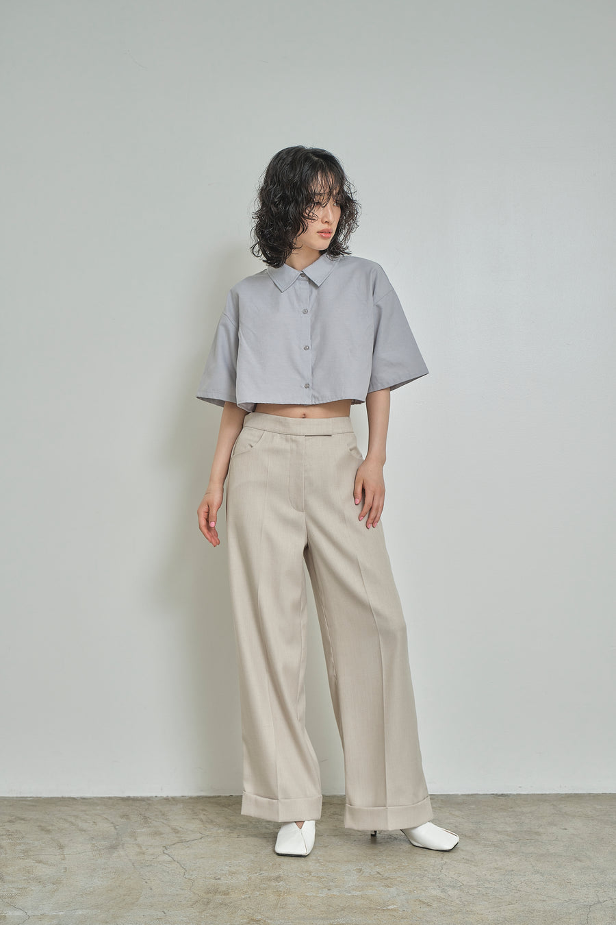 Double Hem Soft Wide Pants