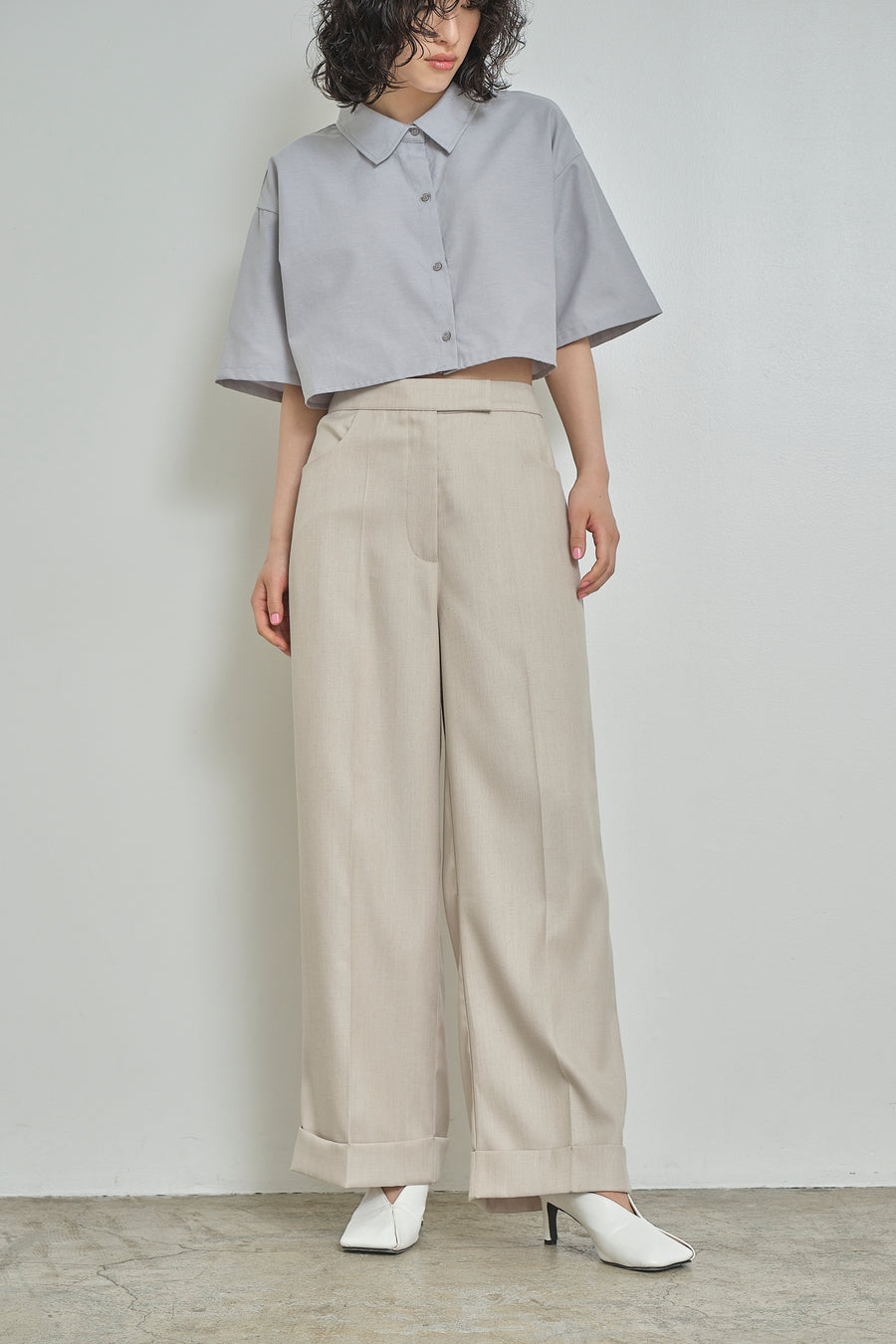 Double Hem Soft Wide Pants