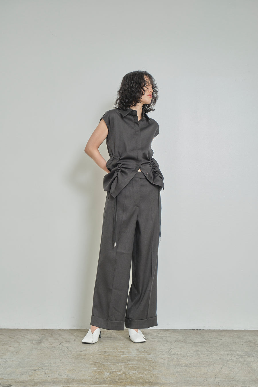 Double Hem Soft Wide Pants