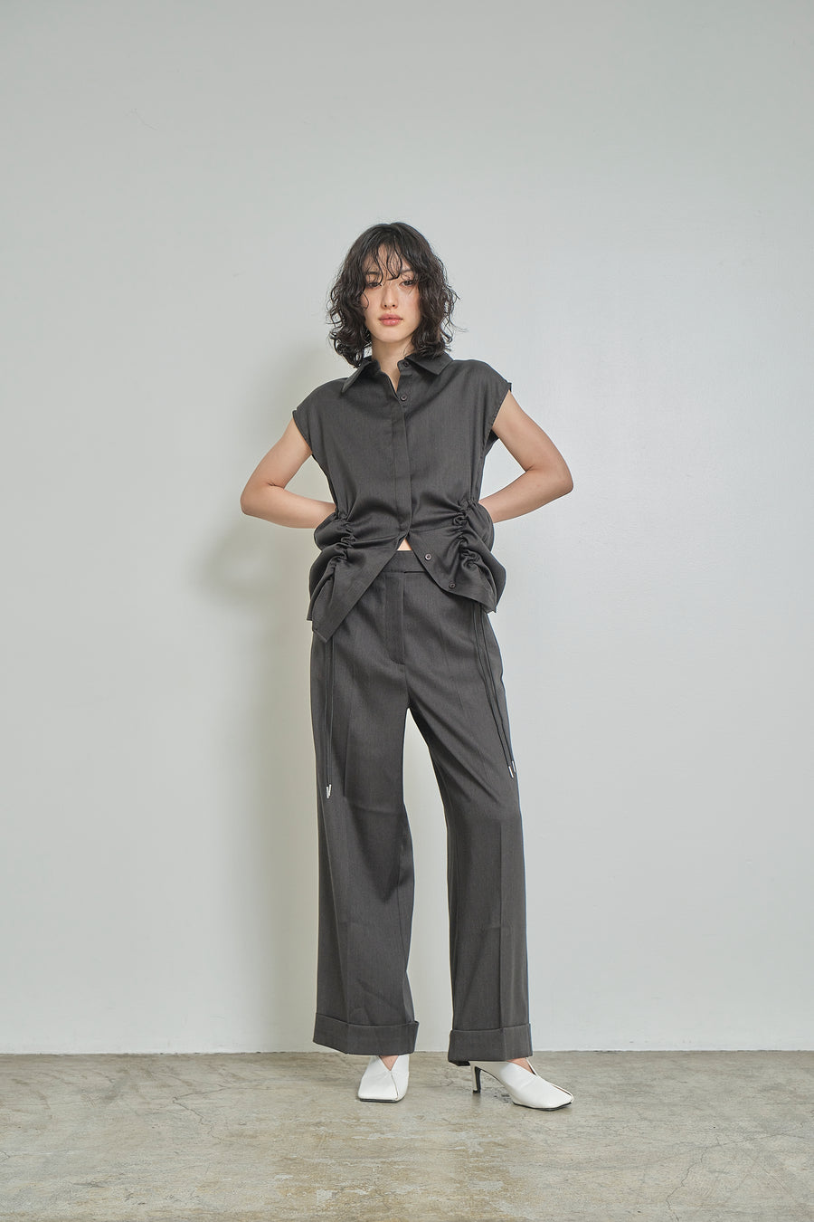 Double Hem Soft Wide Pants