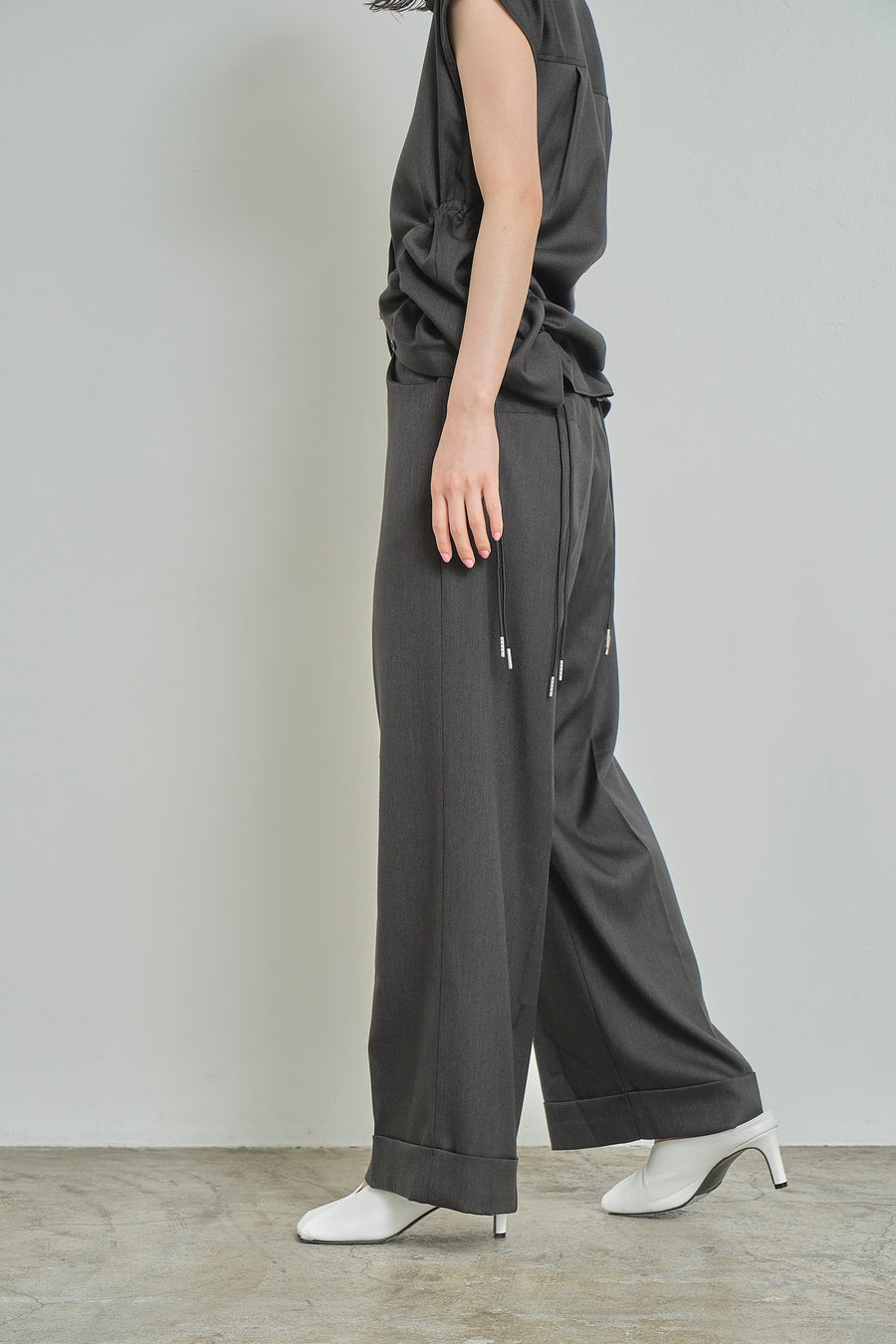 Double Hem Soft Wide Pants