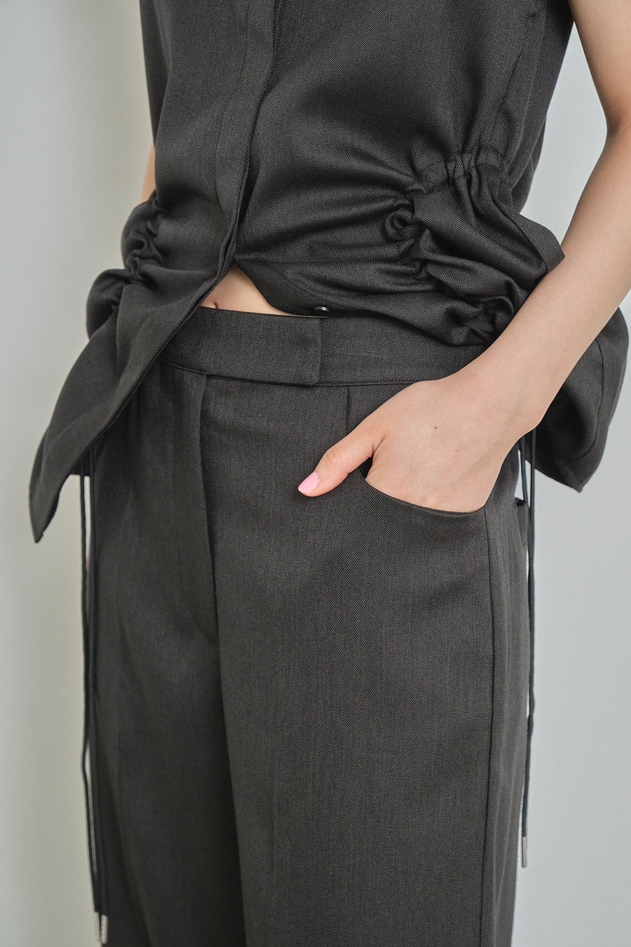 Double Hem Soft Wide Pants