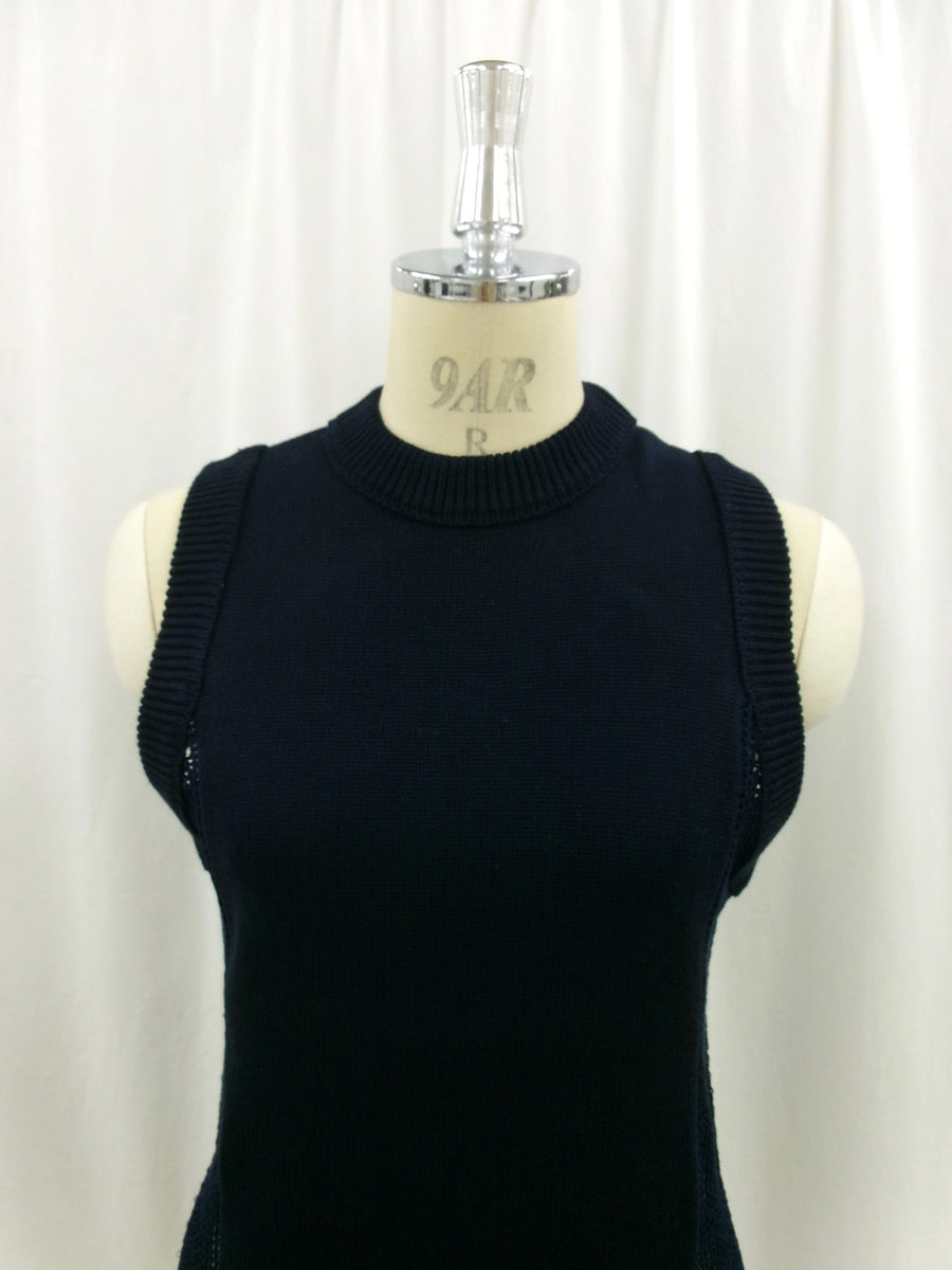 Back Hole Knit Tops