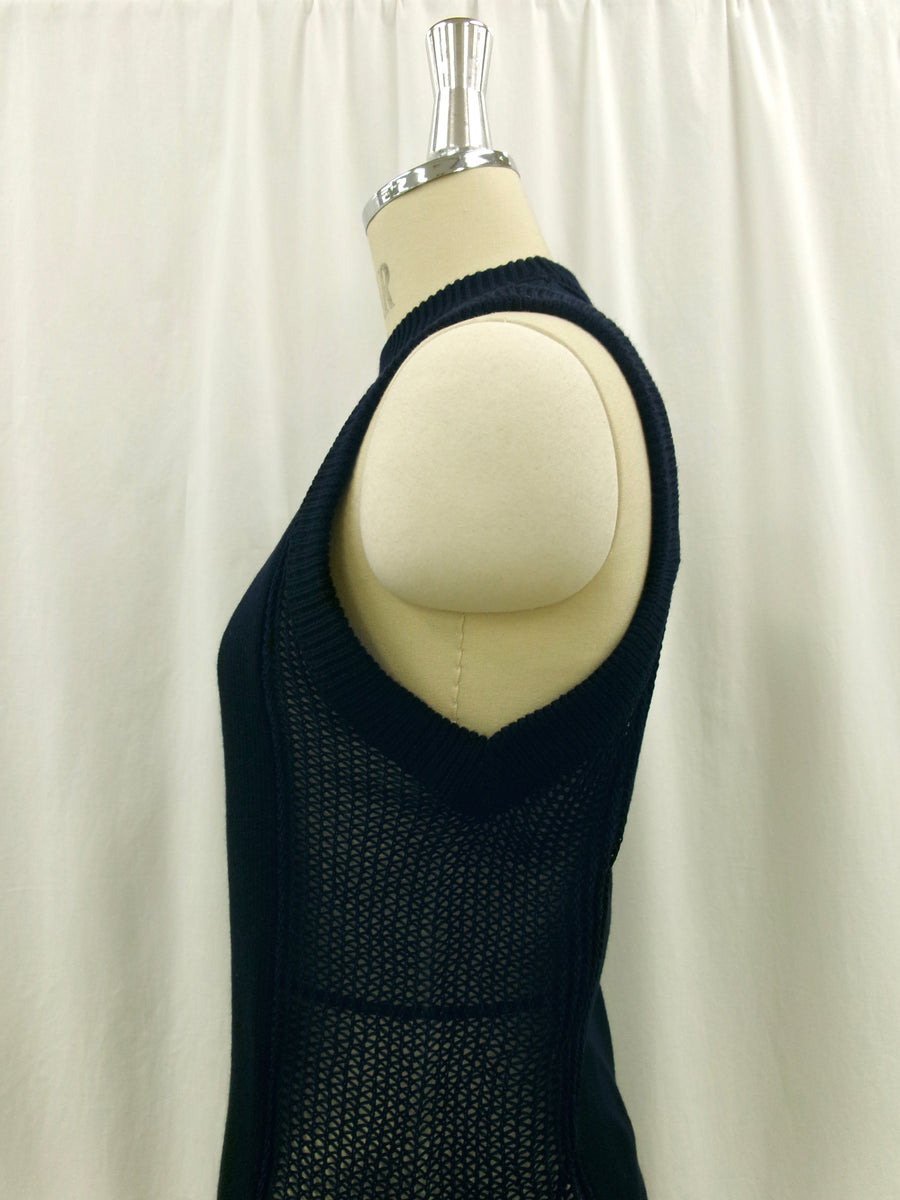Back Hole Knit Tops
