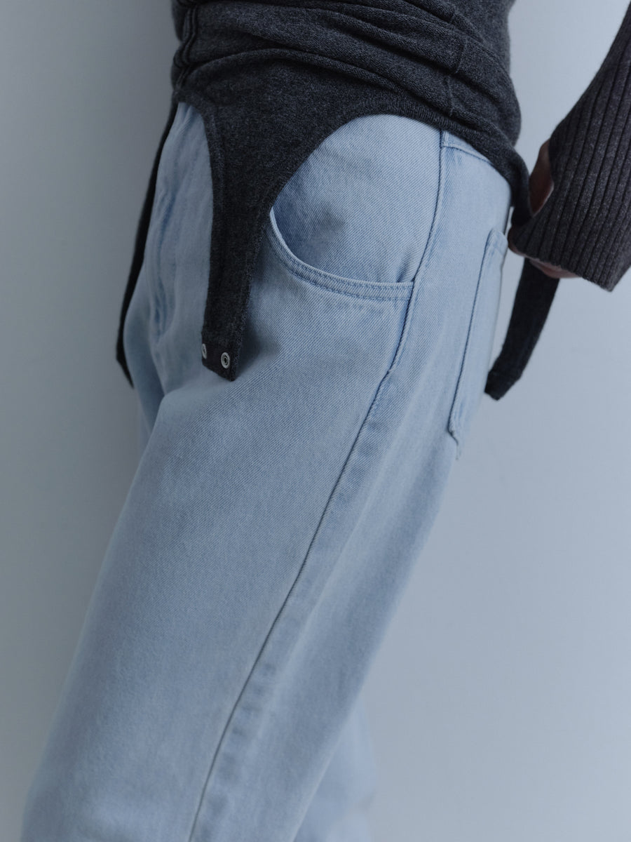 Layered Leg Cover Denim