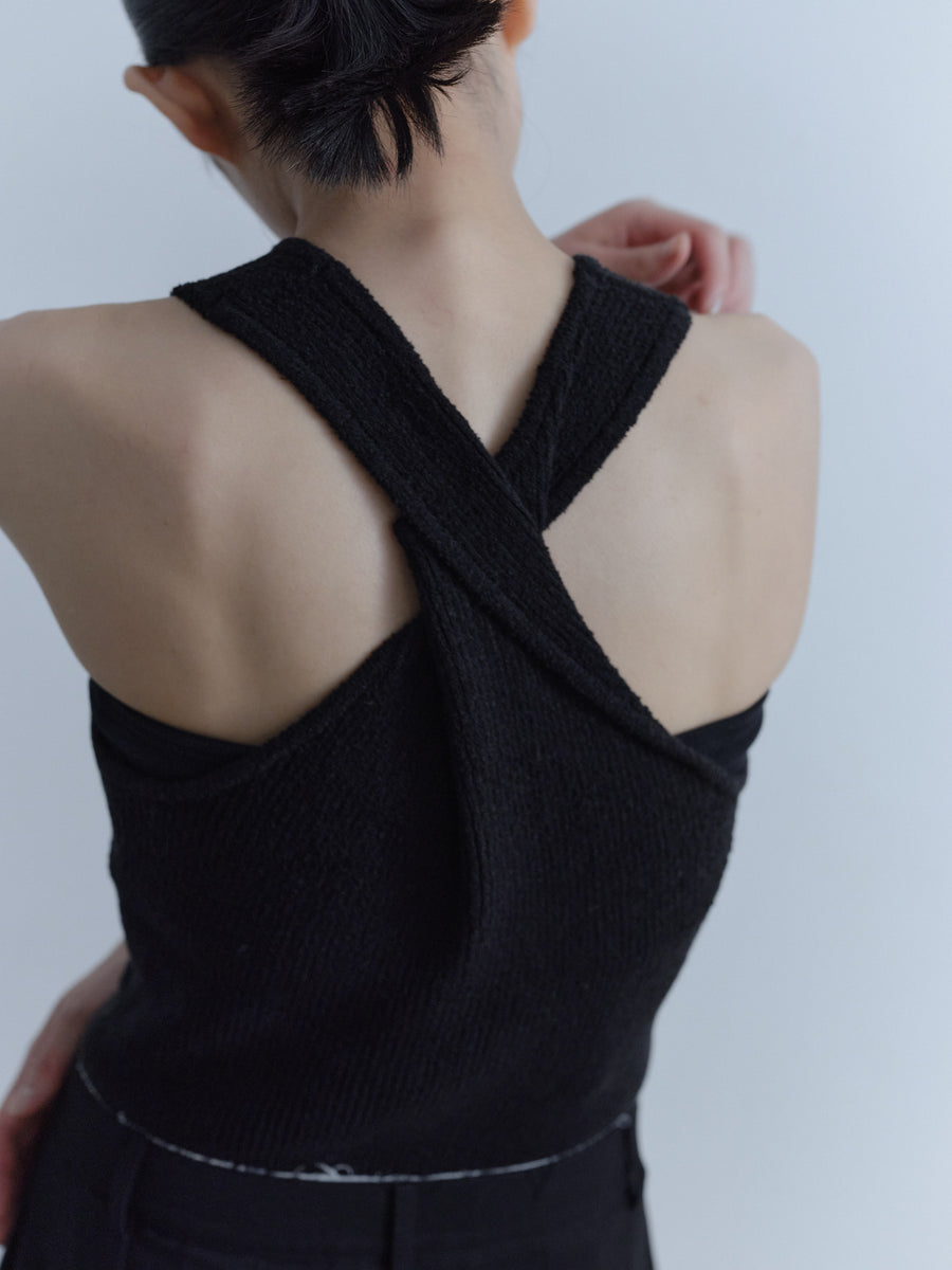 Back Twisted Knit Tank Top