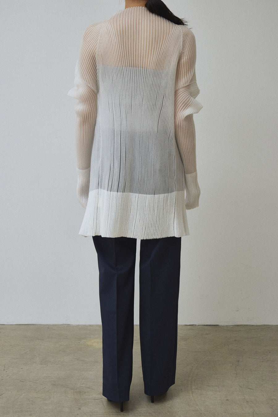 3D Sleeve Sheer Cardigan