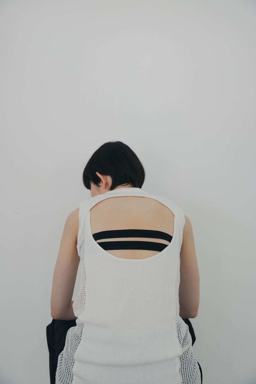 Back Hole Knit Tops