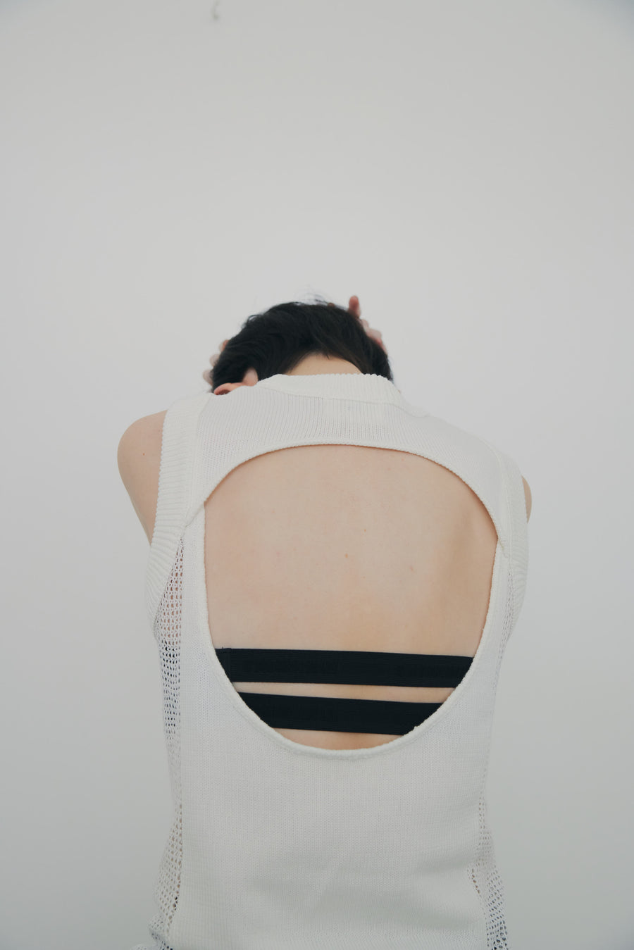 Back Hole Knit Tops