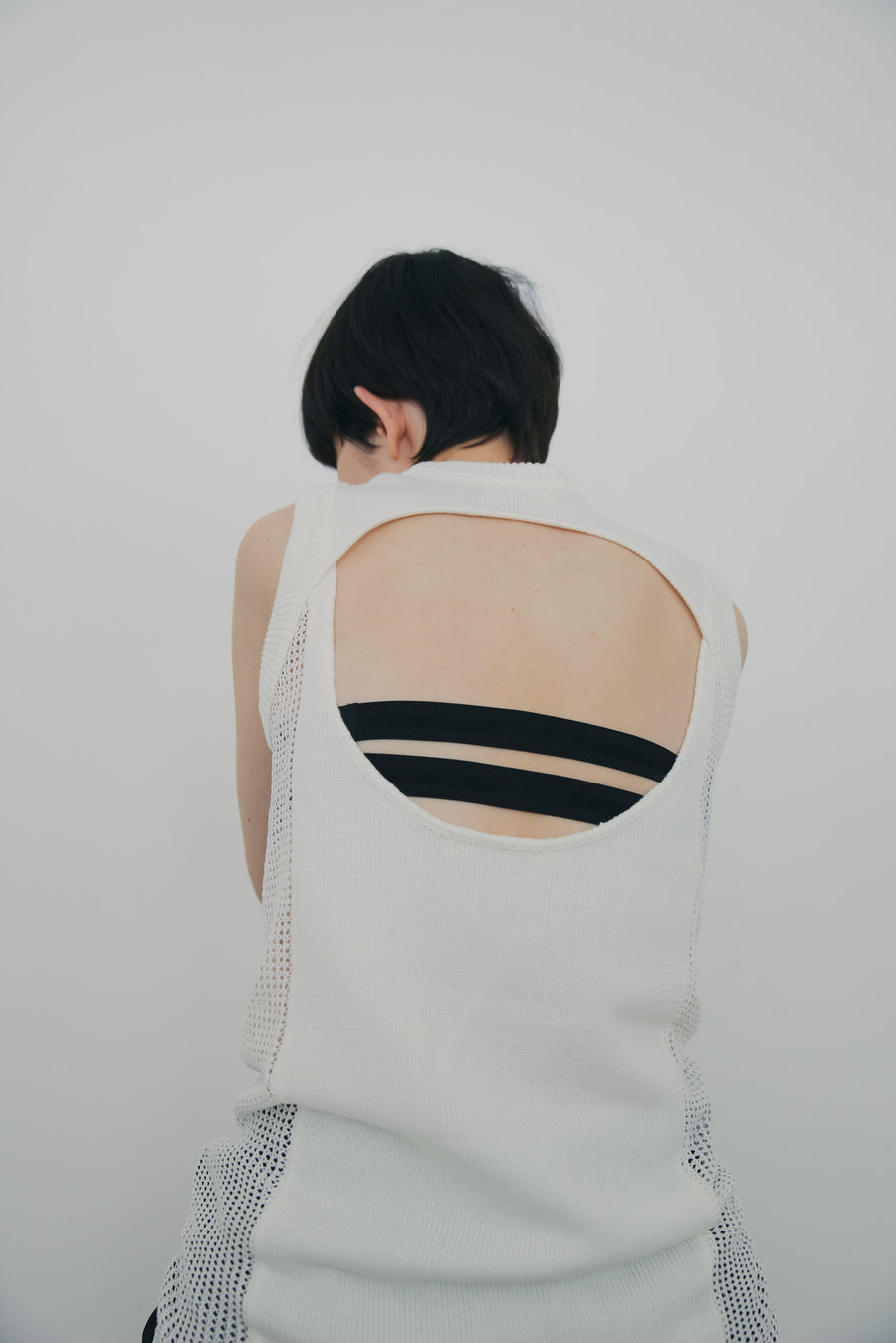 Back Hole Knit Tops