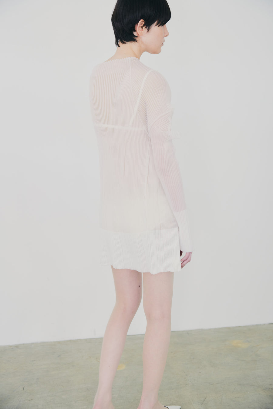 3D Sleeve Sheer Cardigan