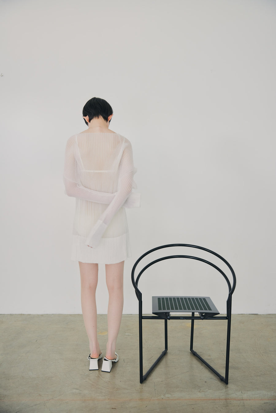 3D Sleeve Sheer Cardigan
